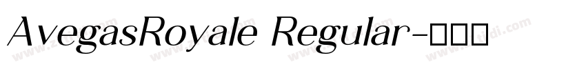 AvegasRoyale Regular字体转换